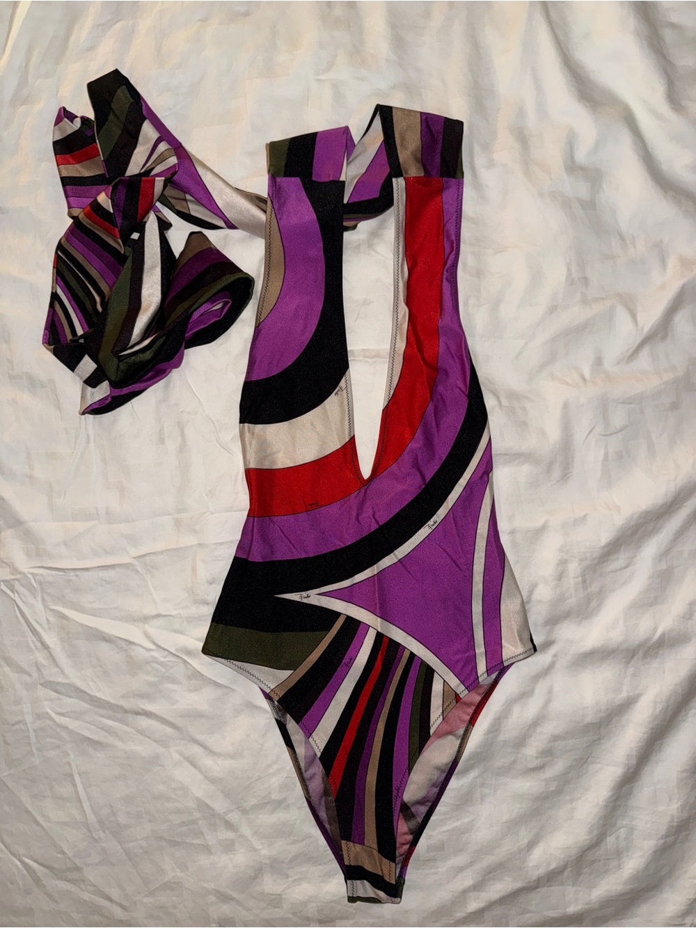Pucci Iride Halterneck Swimsuit - Picture 2 of 7